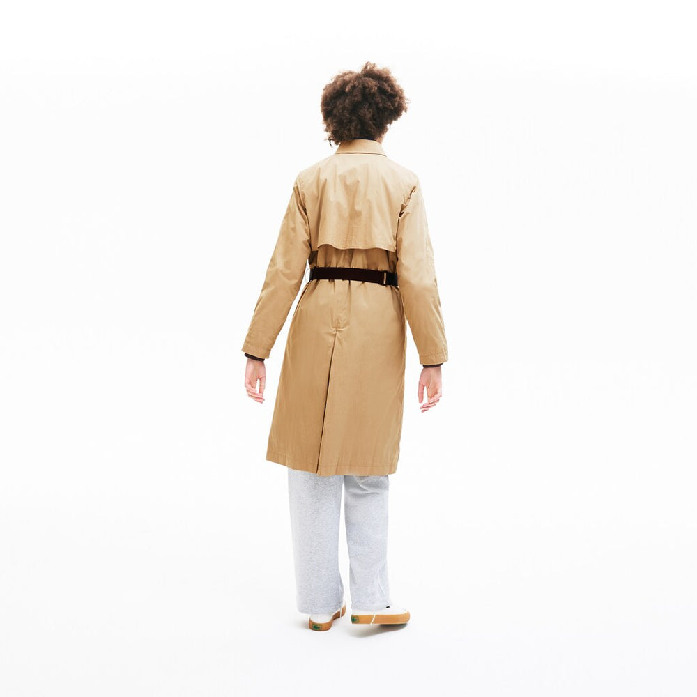 Wo  Contrast Belt Trench Coat | Lacoste Womens