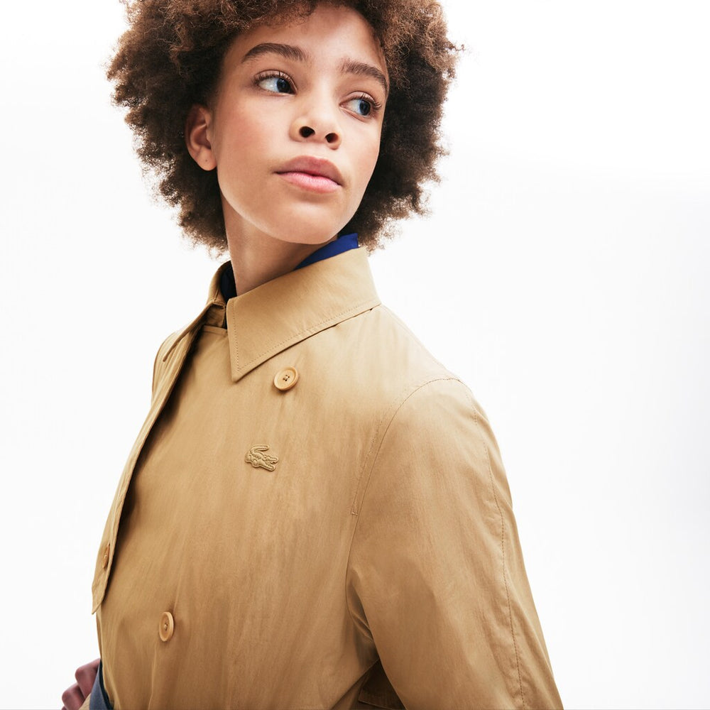 Wo  Contrast Belt Trench Coat | Lacoste Womens