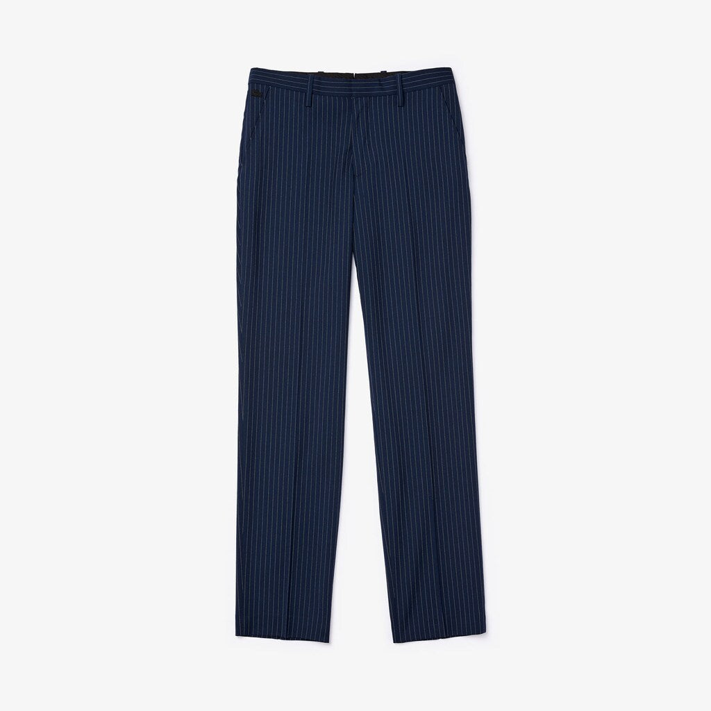 LIVE Fine Pinstriped Wool Suit Pants | Lacoste Mens
