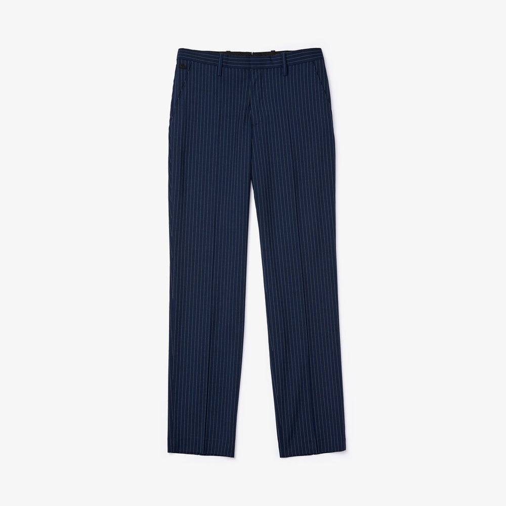 LIVE Fine Pinstriped Wool Suit Pants | Lacoste Mens