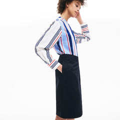 Wo  Premium Cotton Canvas Wrapped Skirt | Lacoste Womens