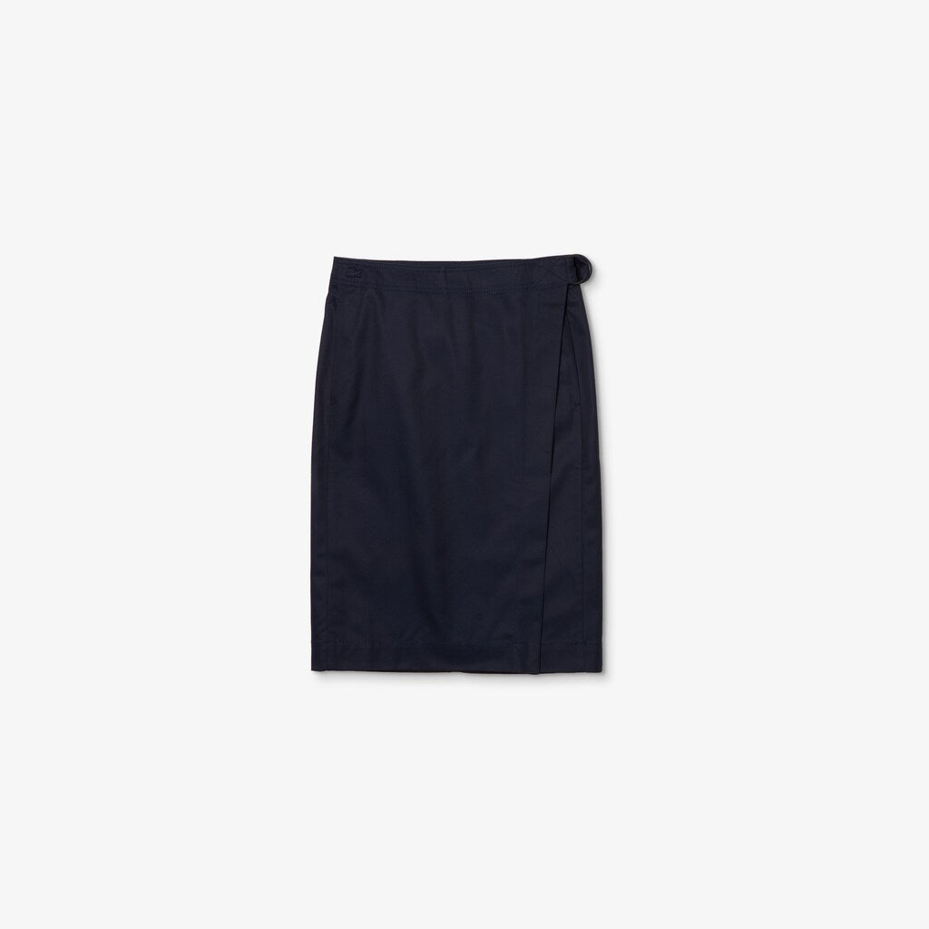 Wo  Premium Cotton Canvas Wrapped Skirt | Lacoste Womens
