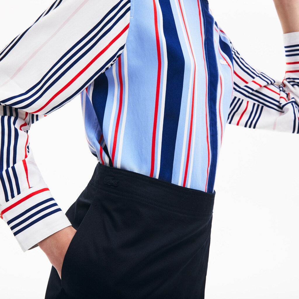 Wo  Premium Cotton Canvas Wrapped Skirt | Lacoste Womens