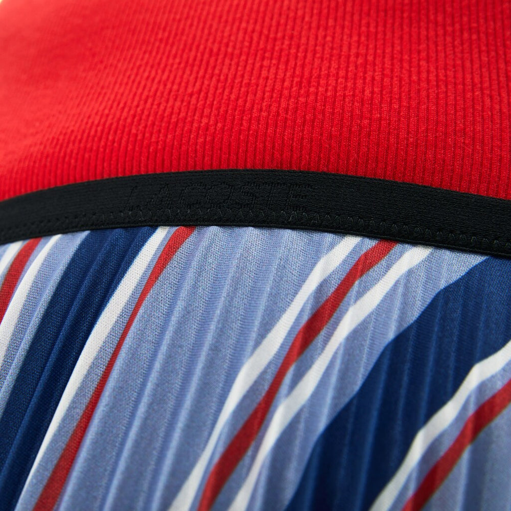 Wo  MultiColor Striped Pleated Skirt | Lacoste Womens