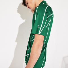 SPORT Novak Djokovic Printed Breathable Polo Shirt | Lacoste Mens