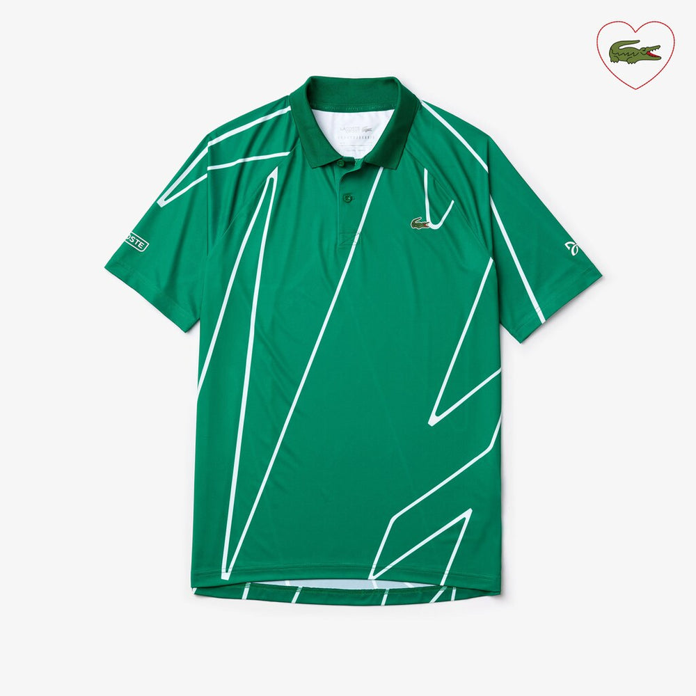 SPORT Novak Djokovic Printed Breathable Polo Shirt | Lacoste Mens