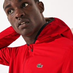 SPORT Water-Resistant Foldable Hooded Zip Jacket | Lacoste Mens