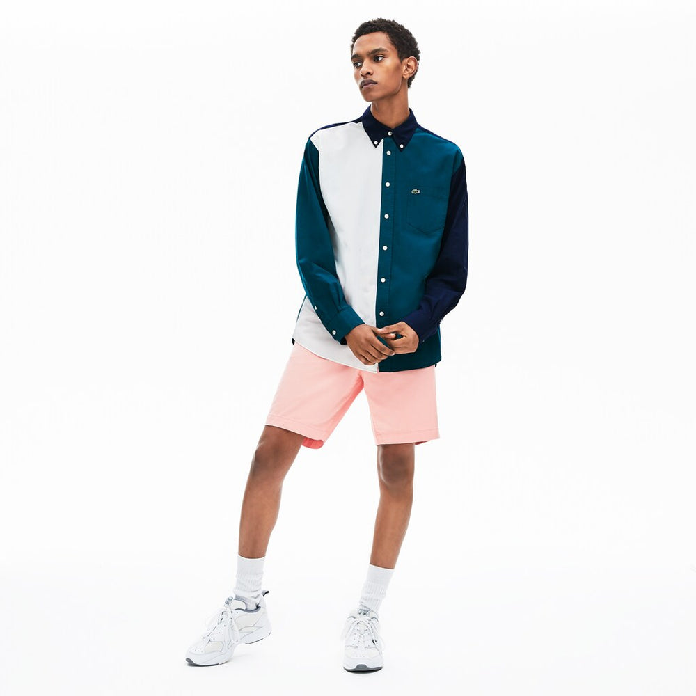 Color-Block Cotton Shirt | Lacoste Mens