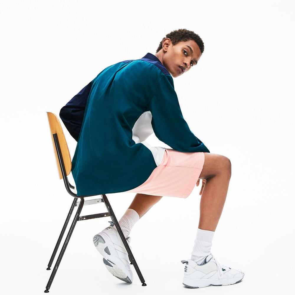 Color-Block Cotton Shirt | Lacoste Mens