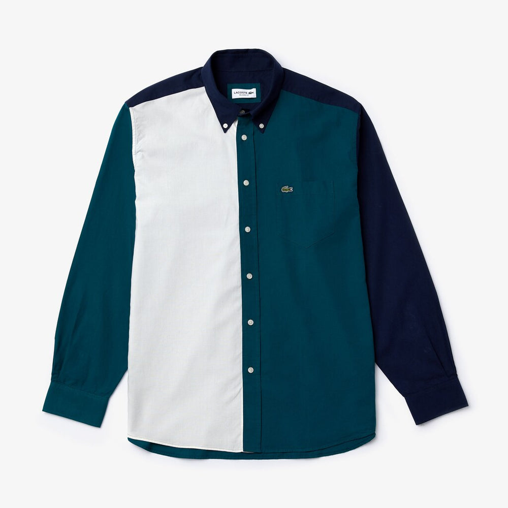 Color-Block Cotton Shirt | Lacoste Mens