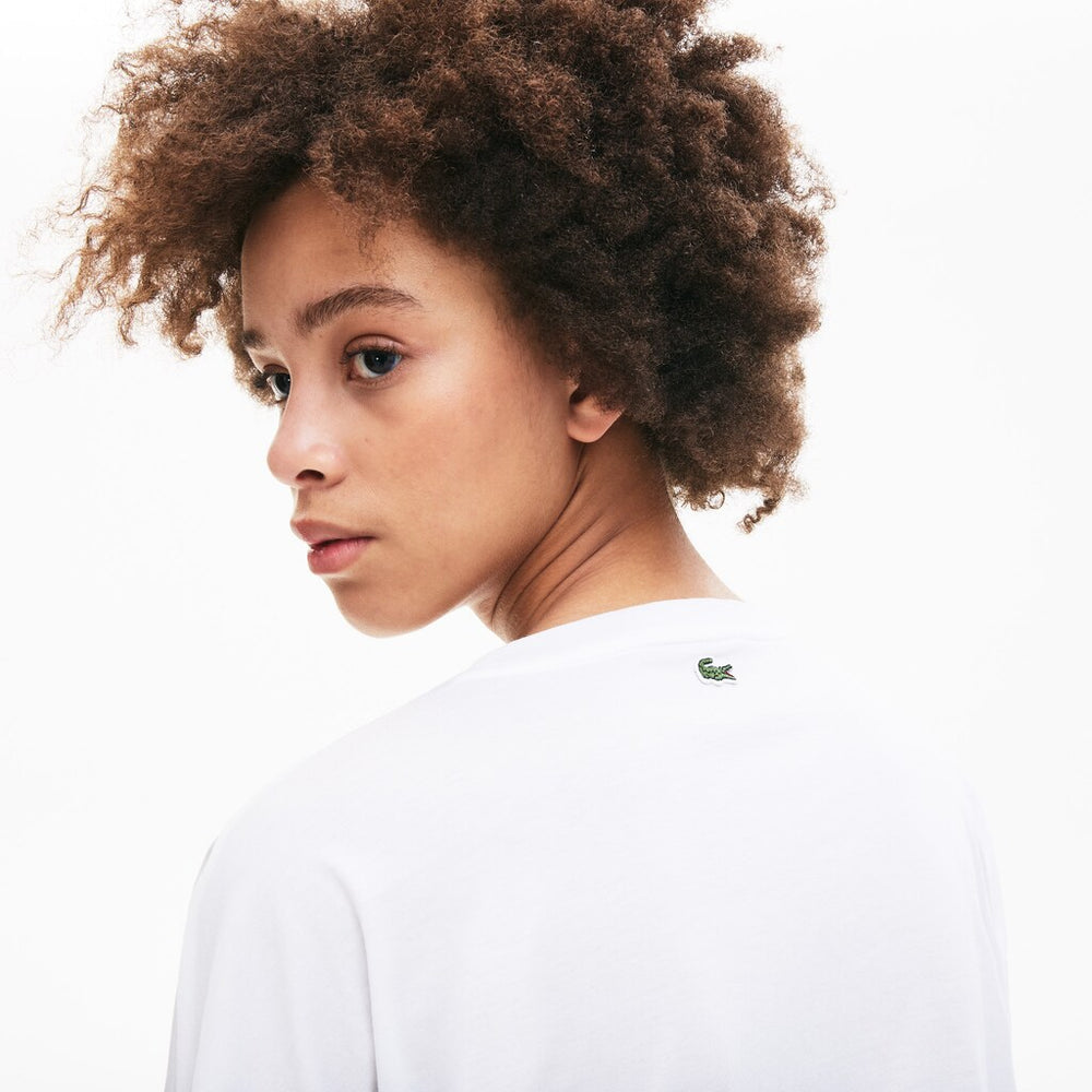 Wo  Art-Print Cotton T-Shirt | Lacoste Womens