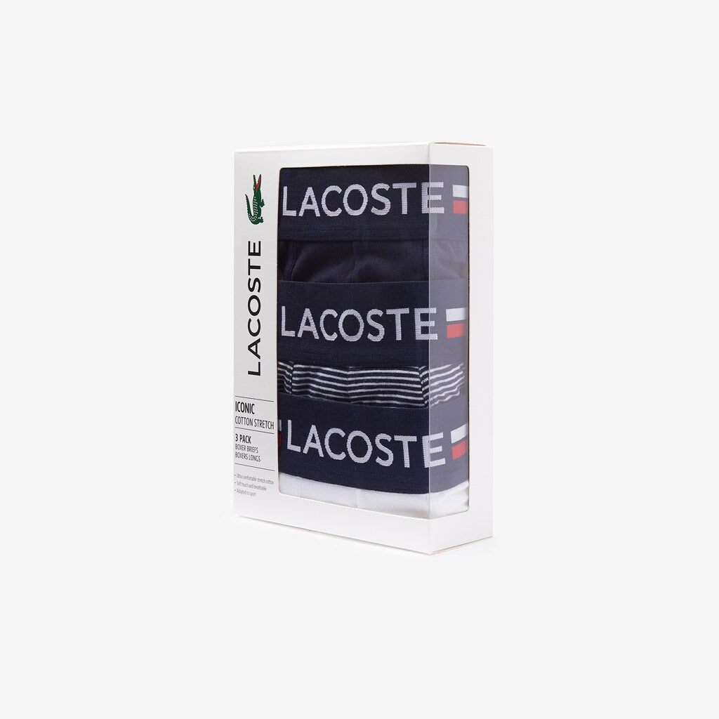 Pack Of 3 Casual Long Boxers | Lacoste Mens