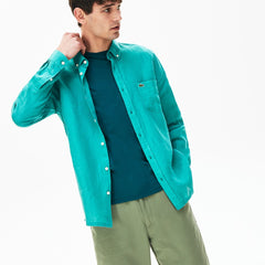 Regular Fit Linen Shirt | Lacoste Mens