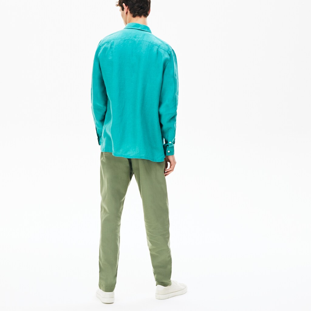 Regular Fit Linen Shirt | Lacoste Mens