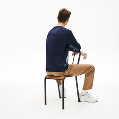 Lettering Print Cotton Heritage Sweater | Lacoste Mens