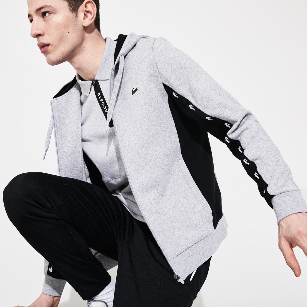SPORT Two-Tone Fleece Hoody Sweatshirt | Lacoste Mens