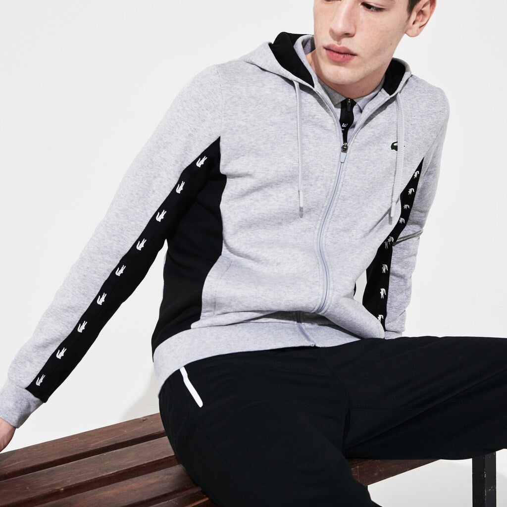 SPORT Two-Tone Fleece Hoody Sweatshirt | Lacoste Mens