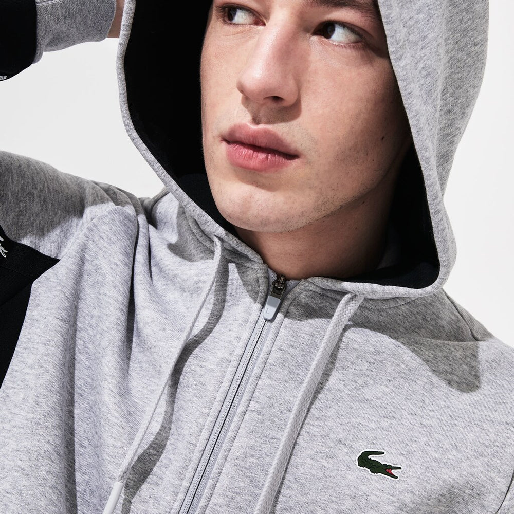 SPORT Two-Tone Fleece Hoody Sweatshirt | Lacoste Mens