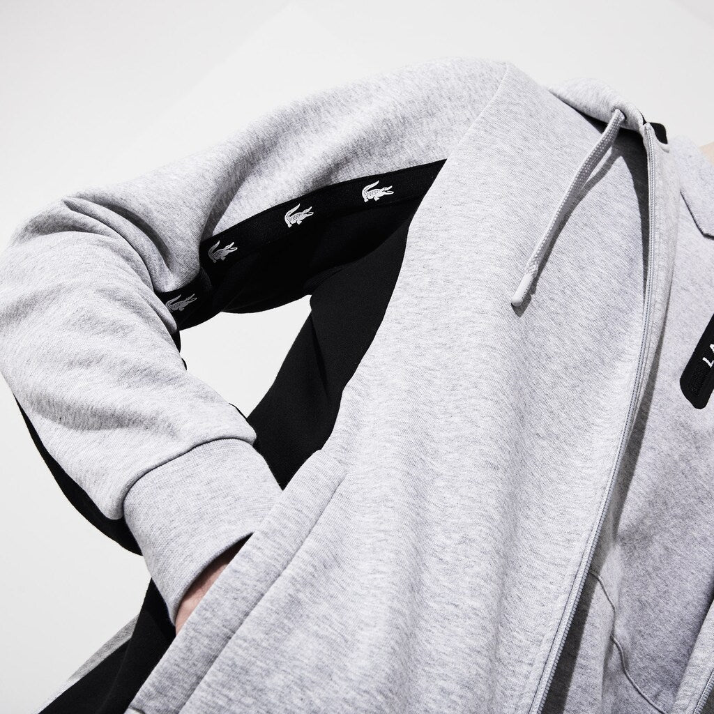 SPORT Two-Tone Fleece Hoody Sweatshirt | Lacoste Mens
