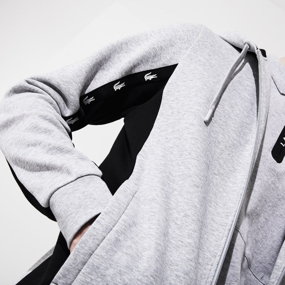 SPORT Two-Tone Fleece Hoody Sweatshirt | Lacoste Mens