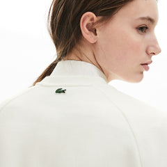Wo  Signature Print Crew Neck Sweatshirt | Lacoste Womens