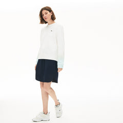 Wo  Made in France Crew Neck Organic Cotton Sweatshirt | Lacoste Womens