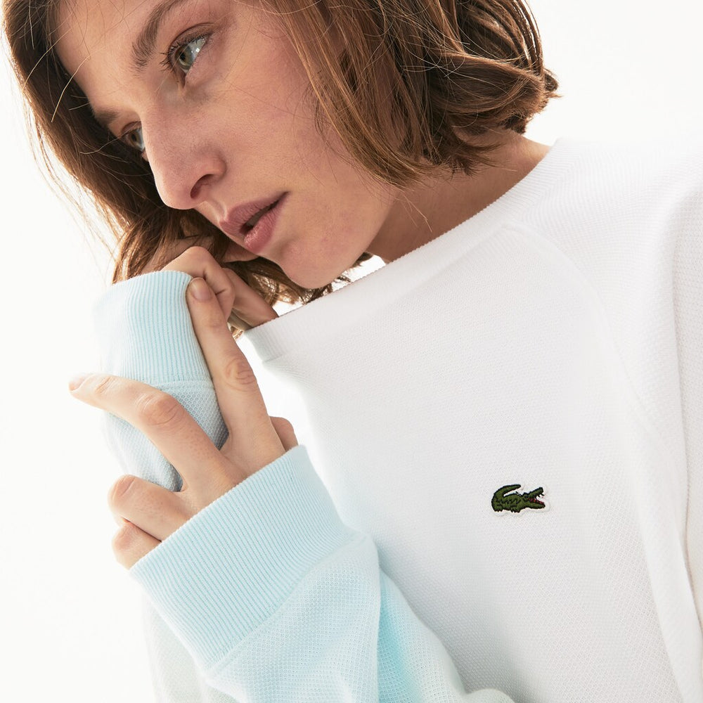 Wo  Made in France Crew Neck Organic Cotton Sweatshirt | Lacoste Womens