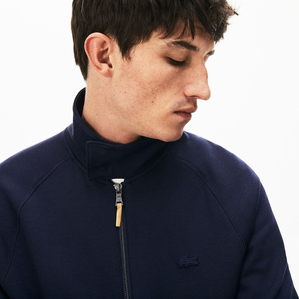 Zippered Solid Sweatshirt | Lacoste Mens