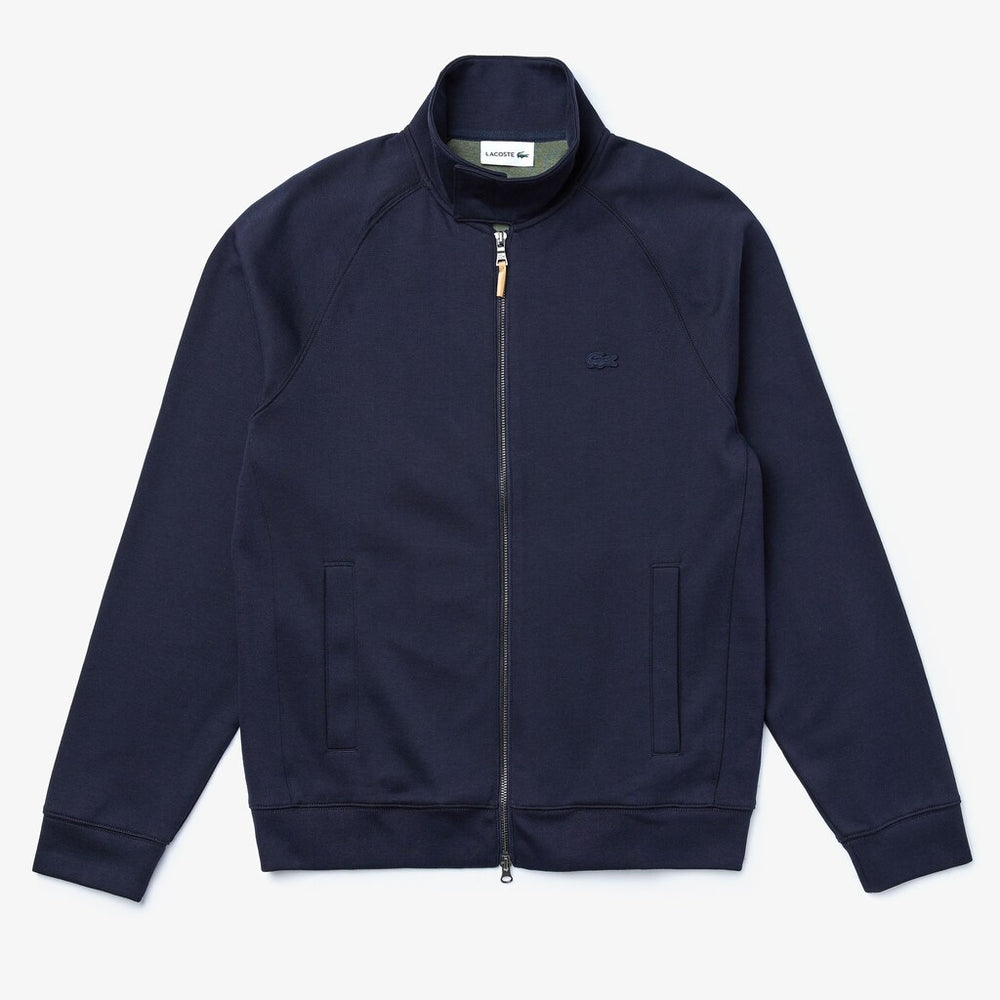 Zippered Solid Sweatshirt | Lacoste Mens