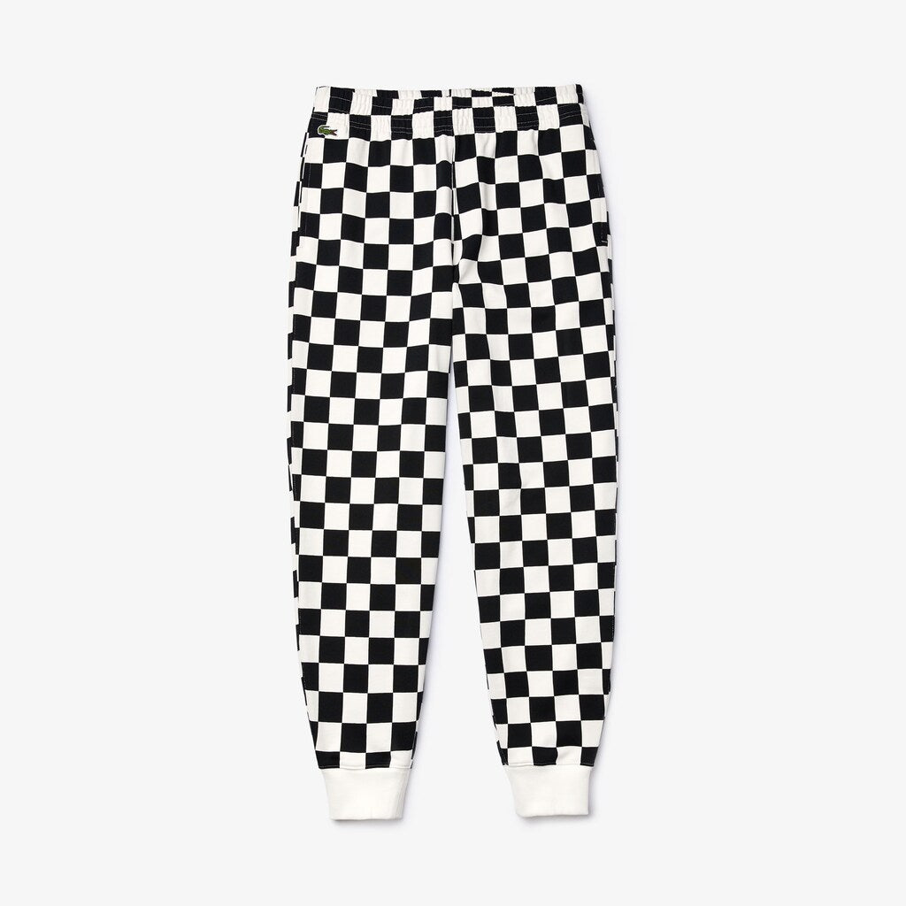 Unisex LIVE Check Fleece Tracksuit Pants | Lacoste Mens|Womens