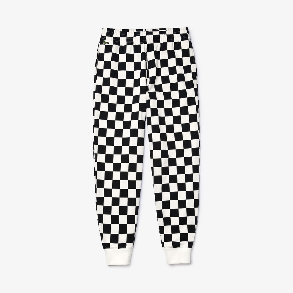Unisex LIVE Check Fleece Tracksuit Pants | Lacoste Mens|Womens