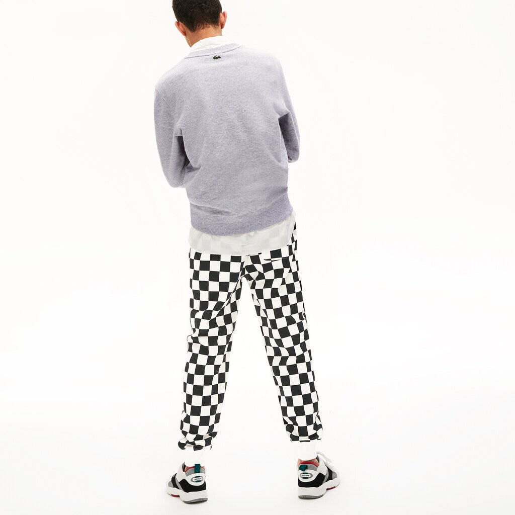 Unisex LIVE Check Fleece Tracksuit Pants | Lacoste Mens|Womens