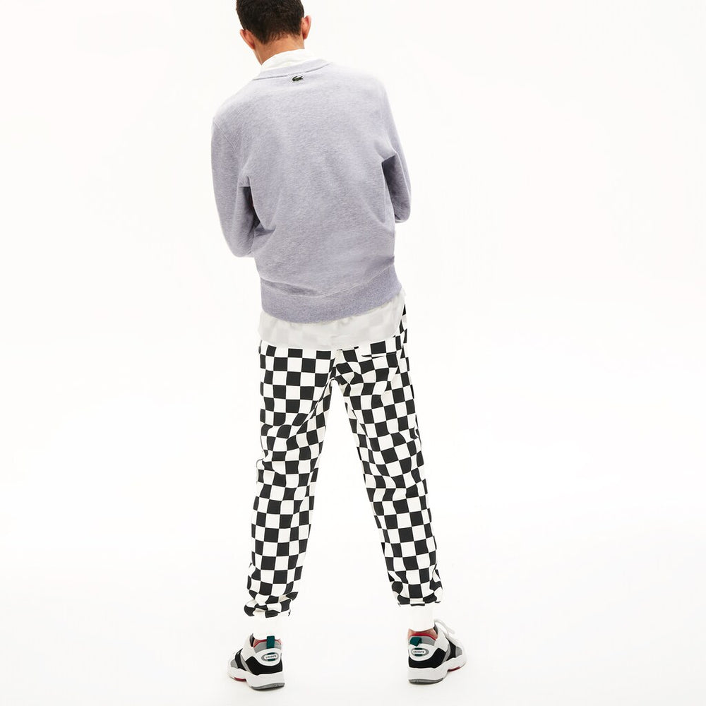 Unisex LIVE Check Fleece Tracksuit Pants | Lacoste Mens|Womens