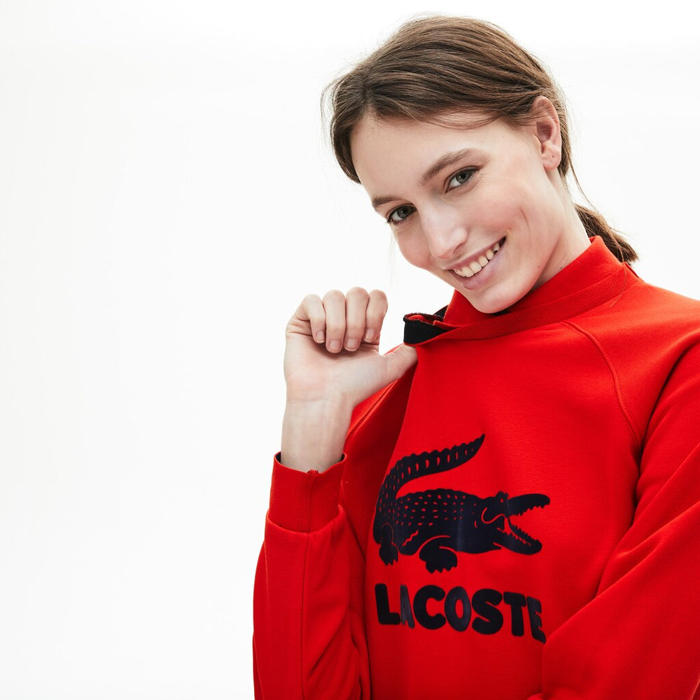 Wo  Printed Fleece Sweatshirt | Lacoste Womens
