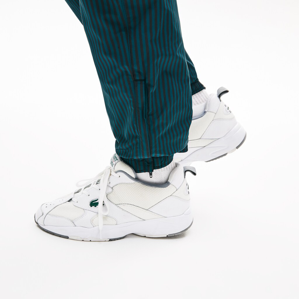 LIVE Lightweight Striped Track Pants | Lacoste Mens