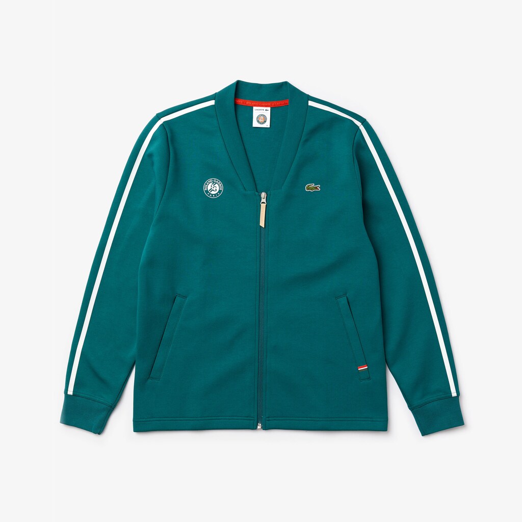 SPORT Roland Garros V-Neck Zip Sweatshirt | Lacoste Mens