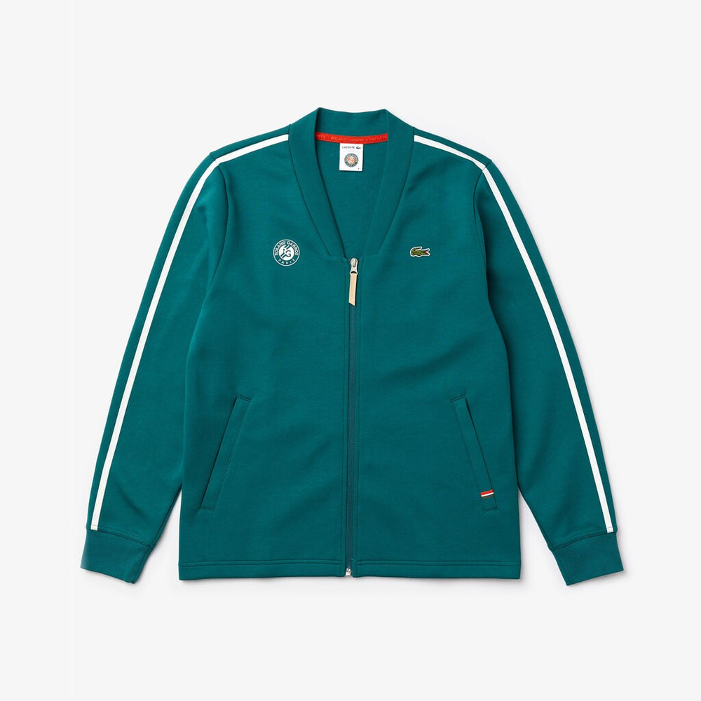 SPORT Roland Garros V-Neck Zip Sweatshirt | Lacoste Mens