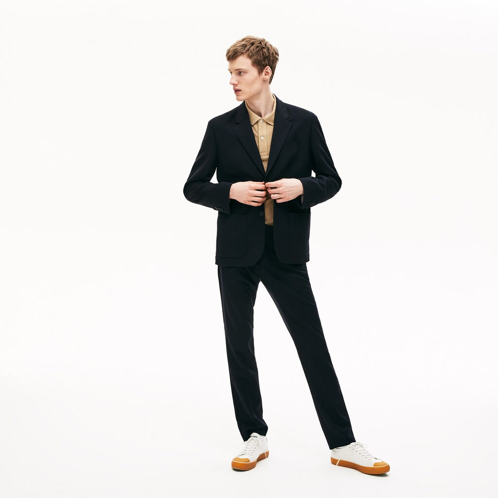 Straight-Cut Wool Jacket | Lacoste Mens