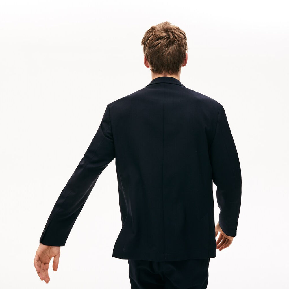 Straight-Cut Wool Jacket | Lacoste Mens
