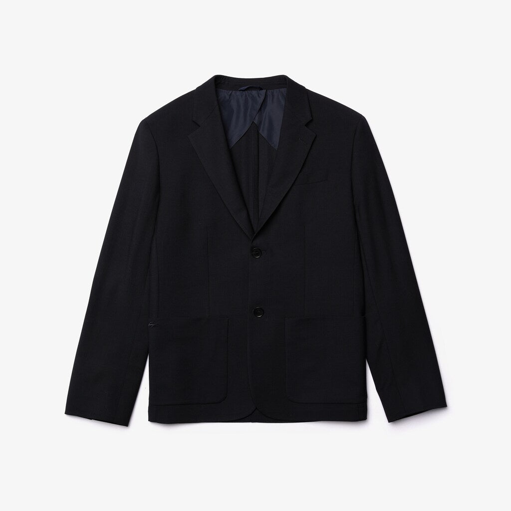 Straight-Cut Wool Jacket | Lacoste Mens