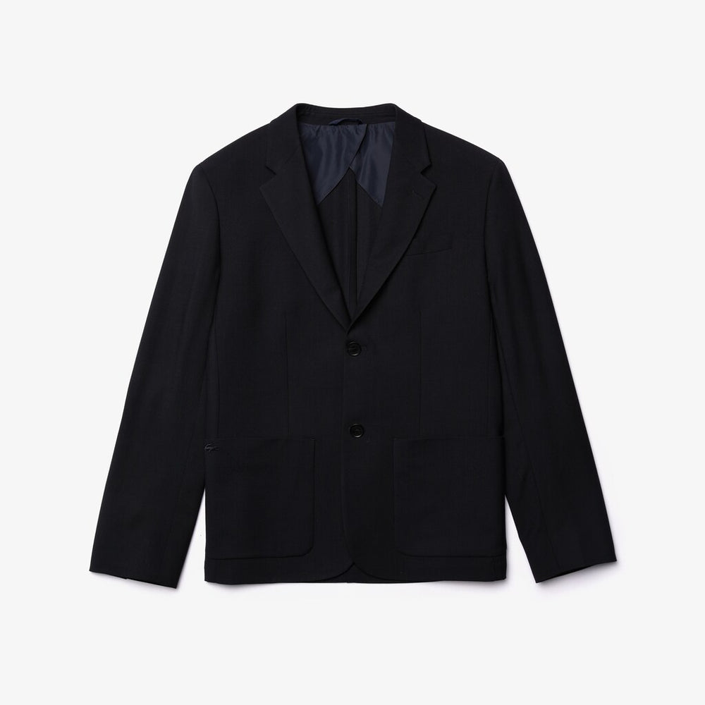 Straight-Cut Wool Jacket | Lacoste Mens