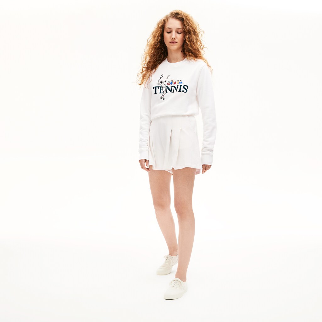 Unisex LIVE Embroidered Tennis Sweatshirt | Lacoste Mens|Womens