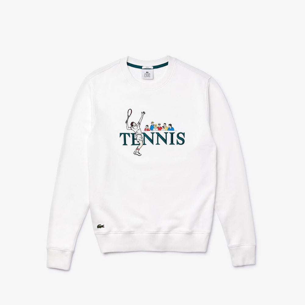 Unisex LIVE Embroidered Tennis Sweatshirt | Lacoste Mens|Womens