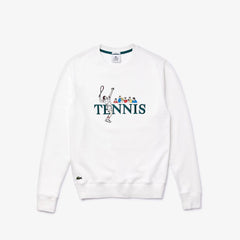 Unisex LIVE Embroidered Tennis Sweatshirt | Lacoste Mens|Womens