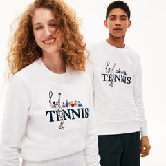 Unisex LIVE Embroidered Tennis Sweatshirt | Lacoste Mens|Womens