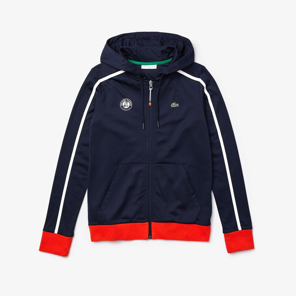 Wo  SPORT Roland Garros Hooded Zip-Up Jacket | Lacoste Womens