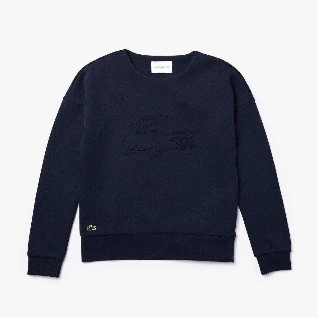 Wo  SPORT Oversize Croc Cotton-Blend Sweatshirt | Lacoste Womens