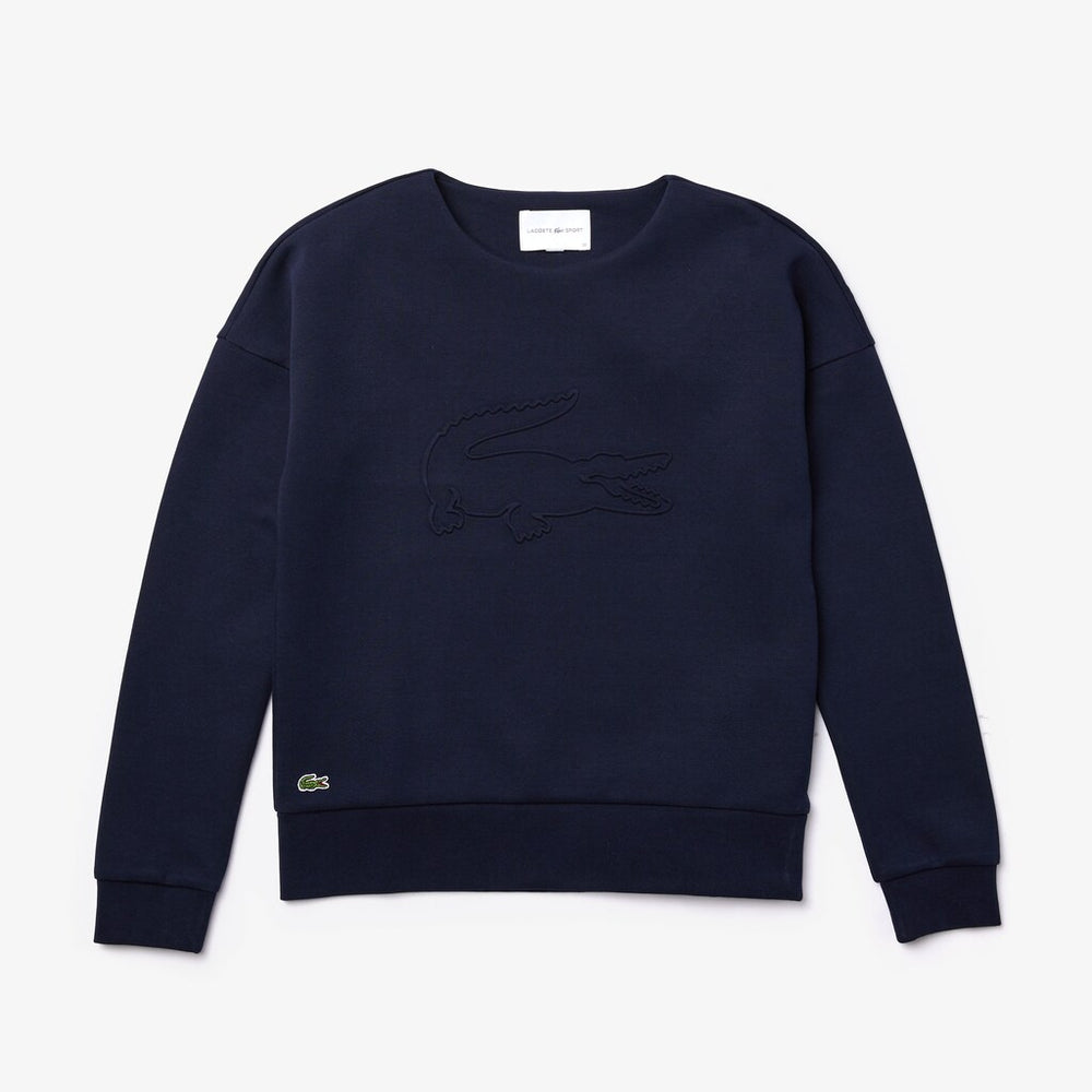 Wo  SPORT Oversize Croc Cotton-Blend Sweatshirt | Lacoste Womens