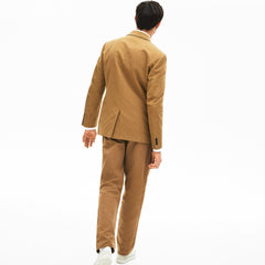 Cotton-Linen Double-Breasted Jacket | Lacoste Mens