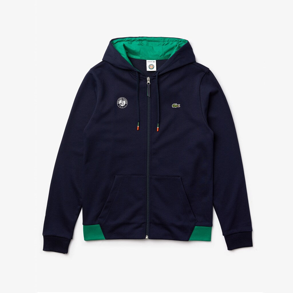 SPORT Roland Garros Hooded Zip-Up Sweatshirt | Lacoste Mens